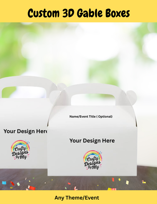 Custom 3D Treat Boxes